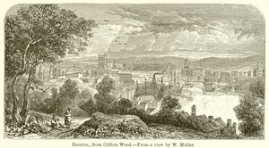Bristol, from Clifton Wood by English School
