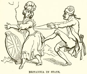 Britannia in Stays by English School