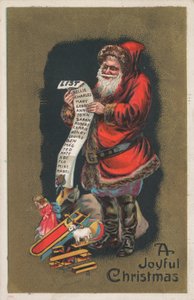 British Christmas Card by English School