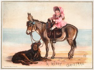 British Christmas Card by English School