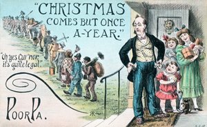 British Christmas card by English School