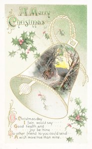 British Christmas card by English School