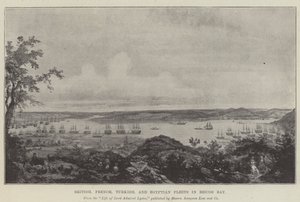British, French, Turkish, and Egyptian Fleets in Beicos Bay by English School