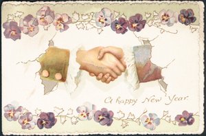 British New Years Card by English School