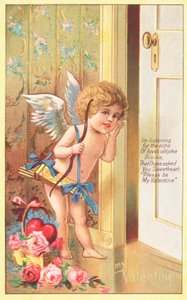 British Valentine card by English School