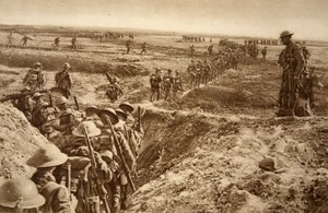 British Infantry Move Forward in the Advance on Cambrai by English School