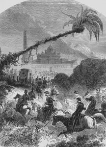 British Troops Approaching Agra by English School