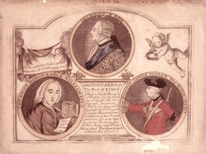 Britons behold the best of kings, 1762 by English School