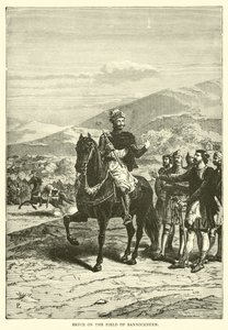 Bruce on the Field of Bannockburn by English School