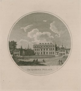 Buckingham House, The Queens Palace by English School