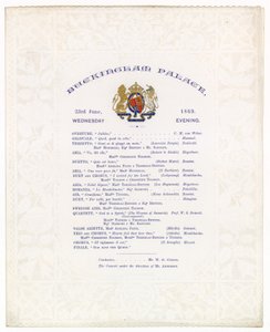 Buckingham Palace Concert, 23 June 1869 by English School
