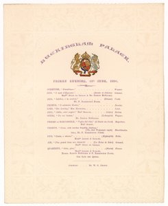 Buckingham Palace concert, 13 June 1890 by English School