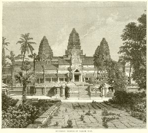 Buddhist Temple of Nakon Wat by English School