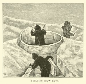 Building Snow Huts by English School