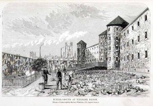 Burial Ground at Millbank Prison, from 