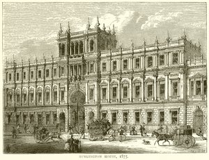 Burlington House, 1875 by English School