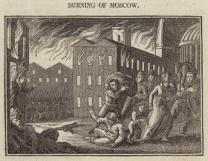 Burning of Moscow by English School