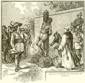 Burning of Natives for the Crime of Sacrilege