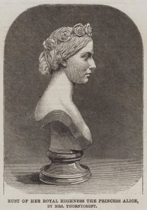 Bust of Her Royal Highness the Princess Alice, by Mrs Thornycroft