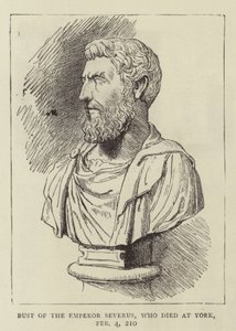 Bust of the Emperor Severus, who died at York, 4 February 210 by English School