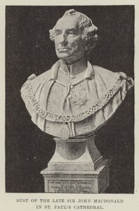 Bust of the late Sir John Macdonald in St Paul