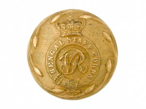 Button, Bengal Staff Corps, 1861-1876 by English School