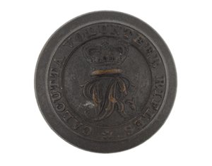 Button, Calcutta Volunteer Rifles, pre-1901
