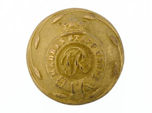 Button, Madras Staff Corps, 1861-1876 by English School