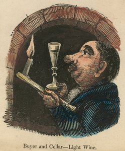 Buyer and cellar; cartoon by English School
