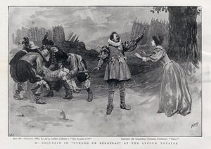 Constant Coquelin Aine (Elder) English Actor in the Role of Cyrano de Bergerac at the Lyceum Theatre, London 1898 by English School