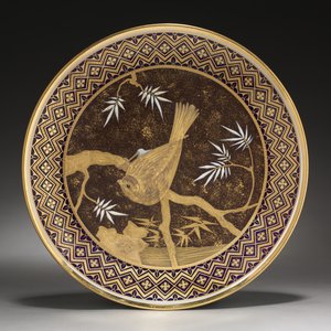 Cabinet plate, 1883 by English School