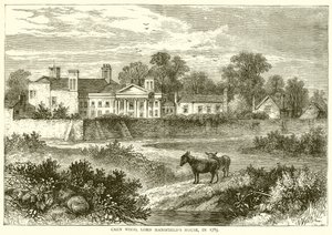 Caen Wood, Lord Mansfields House, in 1785 by English School