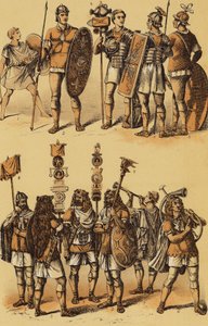 Caesar, Gallic War: Roman soldiers by English School