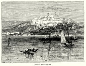 Cagliari, from the Sea by English School
