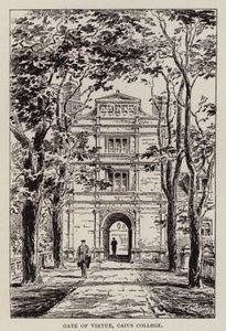 Cambridge: Gate of Virtue, Caius College by English School