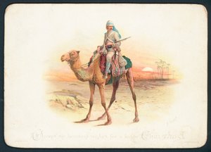 Camel Corps Christmas card by English School