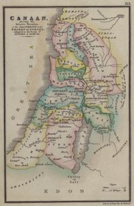 Canaan, Showing the Relative Situation of the Allotments to the Tribes of Israel, Adapted to the Books of Judges and Samuel by English School