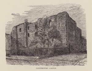 Canterbury: Canterbury Castle by English School