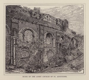 Canterbury: Ruins of the Abbey Church of St Augustine by English School