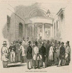 Capel Court - Railway Speculators by English School