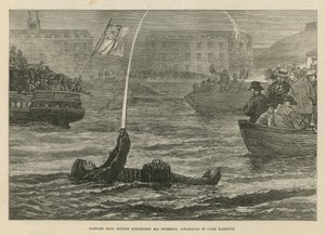 Captain Boyton Exhibiting the Swimming Apparatus