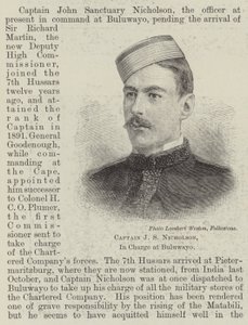 Captain J S Nicholson, In Charge at Buluwayo