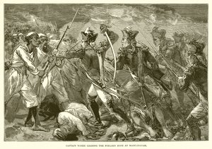 Captain Yorke Leading the Forlorn Hope at Masulipatam (1759) by English School
