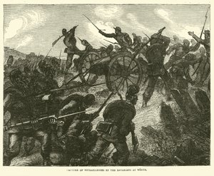 Capture of Mitrailleuses by the Bavarians at Worth, August 1870 by English School