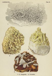 Carbonates, aragonite, cerussite by English School