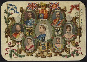 Card celebrating Queen Victoria