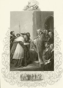 Cardinal Wolsey Entering the Abbey of Leicester