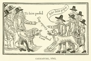 Caricature, 1643 by English School