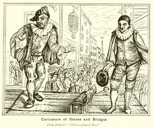 Caricature of Sterne and Bridges by English School