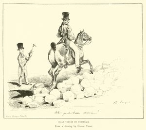 Carle Vernet on Horseback by English School
